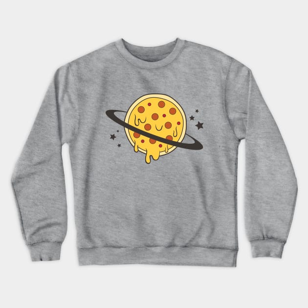 Planet PIZZA Crewneck Sweatshirt by Chevsy